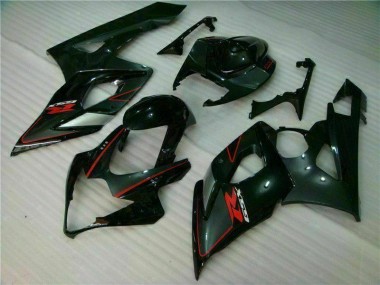 Negro Kit ABS Carenado Motocicleta Suzuki GSXR 1000 K5 2005-2006