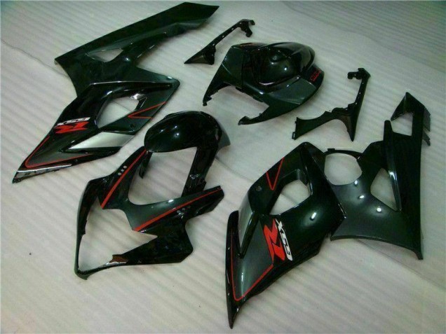 Negro Kit ABS Carenado Motocicleta Suzuki GSXR 1000 K5 2005-2006