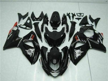 Negro Kit ABS Carenado Motocicleta Suzuki GSXR 1000 K9 2009-2016