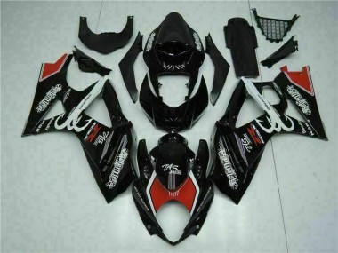 Negro Kit Carenado ABS Completo Suzuki GSXR 1000 K7 2007-2008
