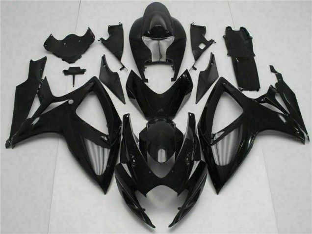 Negro Kit Carenado Inyección Suzuki GSXR 600 / 750 K6 2006-2007 Negro Kit Carenado Inyección Suzuki GSXR 600 / 750 K6 2006-2007