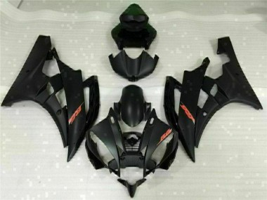 Negro Kit Completo Carenado Moto Yamaha R6 2006-2007