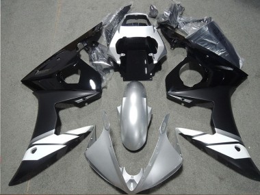 Negro Kits ABS Carenado Motocicleta Yamaha R6 2003-2005