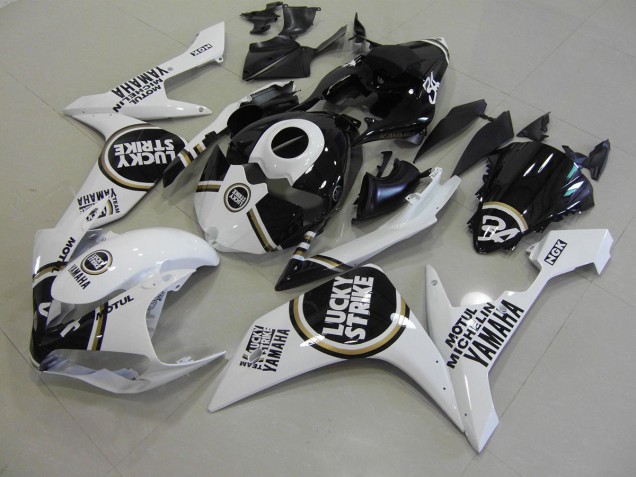 Negro Lucky Strike Carenado Moto Yamaha R1 2007-2008 Negro Lucky Strike Carenado Moto Yamaha R1 2007-2008
