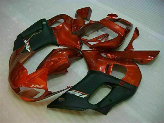 Negro Marrón Carenado Moto Yamaha R6 1998-2002 Negro Marrón Carenado Moto Yamaha R6 1998-2002