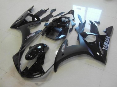 Negro Mate Brillante Negro Carenado Moto Yamaha R6 2003-2005