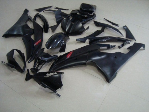 Negro Mate Brillante Negro Carenado Moto Yamaha R6 2008-2016 Negro Mate Brillante Negro Carenado Moto Yamaha R6 2008-2016