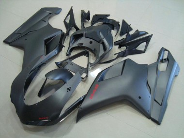 Negro Mate Carenado Moto Ducati 848 1098 1198 2007-2014