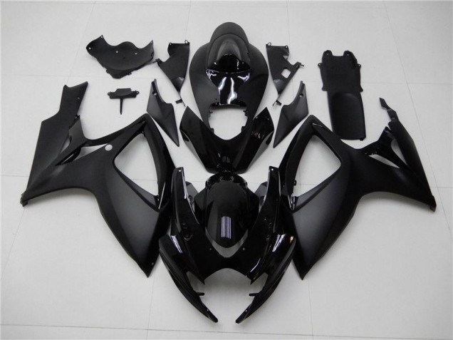 Negro Mate Carenado Moto Suzuki GSXR 600 / 750 K6 2006-2007 Negro Mate Carenado Moto Suzuki GSXR 600 / 750 K6 2006-2007
