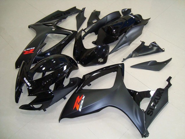Negro Mate Carenado Moto Suzuki GSXR 750 K6 2006-2007 Negro Mate Carenado Moto Suzuki GSXR 750 K6 2006-2007