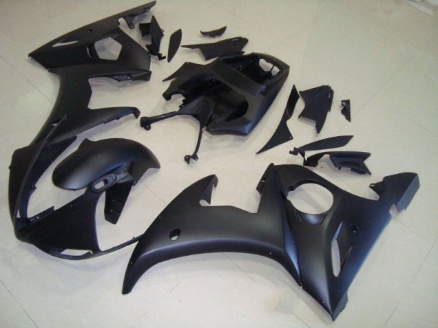 Negro Mate Carrocería Motocicletas Yamaha R6 2003-2005 Negro Mate Carrocería Motocicletas Yamaha R6 2003-2005