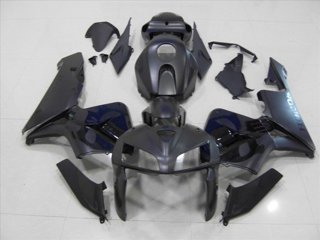 Negro Mate Cráneo Carenado Moto Honda CBR 600 RR 2005-2006 Negro Mate Cráneo Carenado Moto Honda CBR 600 RR 2005-2006