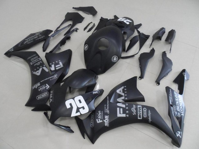 Negro Mate Gris Calcomanías 29 Carenado Moto Honda CBR 1000 RR 2012-2016 Negro Mate Gris Calcomanías 29 Carenado Moto Honda CBR 1000 RR 2012-2016