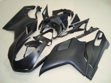Negro Mate No Pegatinas Carenado Moto Ducati 848 1098 1198 2007-2014