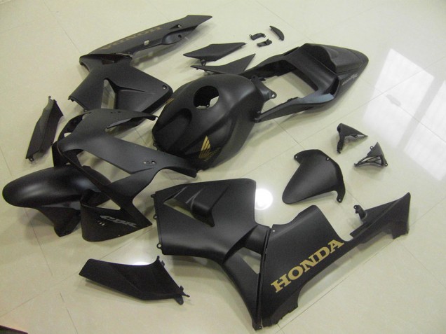 Negro Mate Oro Carenado Moto Honda CBR 600 RR 2003-2004 Negro Mate Oro Carenado Moto Honda CBR 600 RR 2003-2004