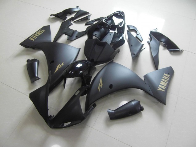 Negro Mate Oro Pegatinas Carenado Moto Yamaha R1 2012-2014 Negro Mate Oro Pegatinas Carenado Moto Yamaha R1 2012-2014