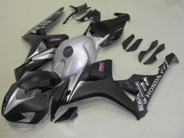 Negro Mate Plata Carenado Moto Honda CBR 1000 RR 2006-2007
