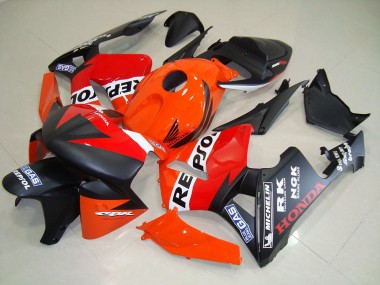 Negro Mate Repsol Carrera Carenado Moto Honda CBR 600 RR 2005-2006