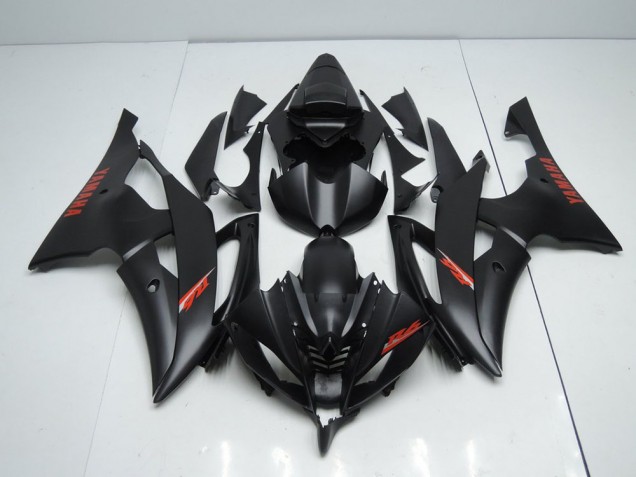 Negro Mate Rojo Calcomanías Carenado Moto Yamaha R6 2008-2016 Negro Mate Rojo Calcomanías Carenado Moto Yamaha R6 2008-2016