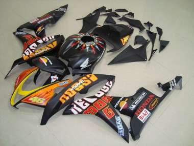 Negro Mate Rossi Carenado Moto Honda CBR 600 RR 2007-2008