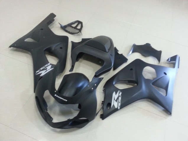 Negro Mate con Plata GSXR Carenado Moto Suzuki GSXR 1000 K1 2000-2002 Negro Mate con Plata GSXR Carenado Moto Suzuki GSXR 1000 K1 2000-2002