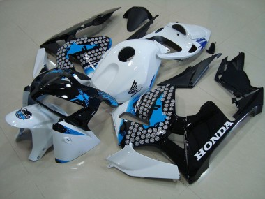 Negro Mate con Rojo Pegatinas Carenado Moto Honda CBR 600 RR 2005-2006