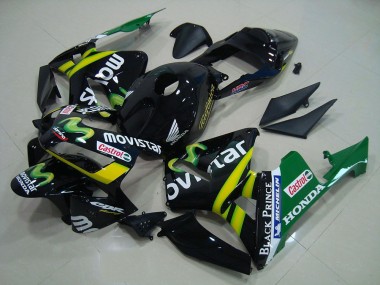 Negro Movistar Carenado Moto Honda CBR 600 RR 2003-2004