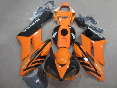 Negro Naranja ABS Moto Plástico Honda CBR 1000 RR 2004-2005