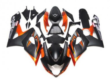 Negro Naranja Carenado Moto Suzuki GSXR 1000 K5 2005-2006