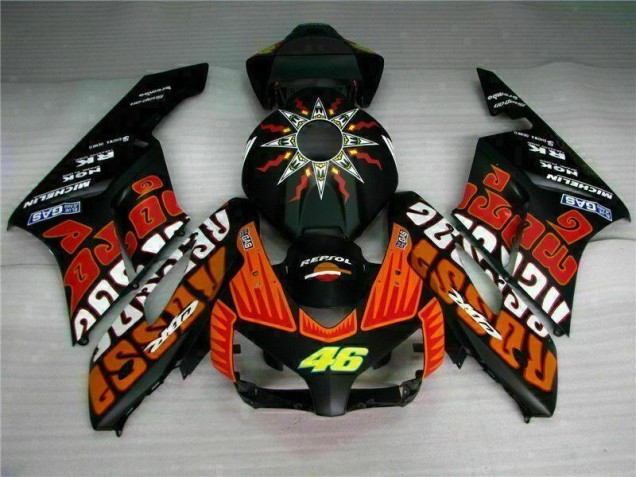 Negro Naranja Carenado & Plástico Moto Honda CBR 1000 RR 2004-2005 Negro Naranja Carenado & Plástico Moto Honda CBR 1000 RR 2004-2005