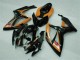 Negro Naranja Plástico Moto Suzuki GSXR 600 / 750 K6 2006-2007 Negro Naranja Plástico Moto Suzuki GSXR 600 / 750 K6 2006-2007