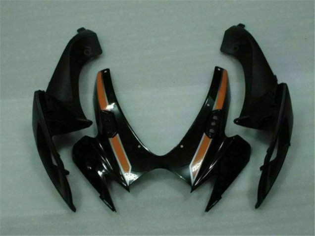 Negro Naranja Plástico Moto Suzuki GSXR 600 / 750 K6 2006-2007 Negro Naranja Plástico Moto Suzuki GSXR 600 / 750 K6 2006-2007