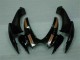 Negro Naranja Plástico Moto Suzuki GSXR 600 / 750 K6 2006-2007 Negro Naranja Plástico Moto Suzuki GSXR 600 / 750 K6 2006-2007