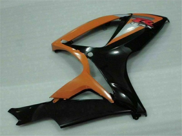 Negro Naranja Plástico Moto Suzuki GSXR 600 / 750 K6 2006-2007 Negro Naranja Plástico Moto Suzuki GSXR 600 / 750 K6 2006-2007