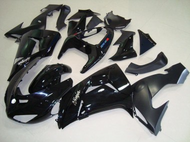 Negro Negro Mate Carenado Moto Kawasaki ZX10R 2006-2007