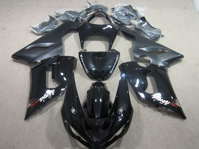 Negro Ninja 636 Moto Plástico Kawasaki ZX6R 2005-2006 Negro Ninja 636 Moto Plástico Kawasaki ZX6R 2005-2006
