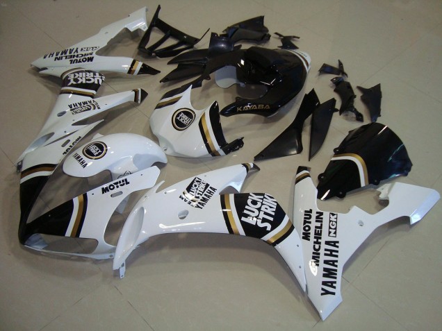 Negro Oro Blanco Carenado Moto Yamaha R1 2004-2006 Negro Oro Blanco Carenado Moto Yamaha R1 2004-2006