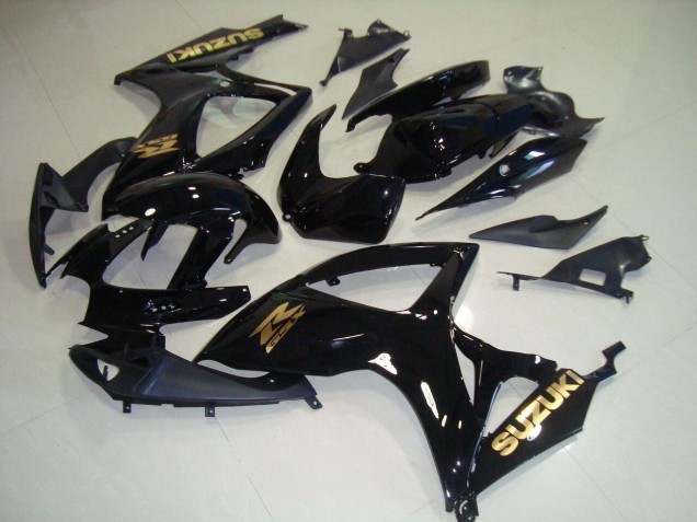 Negro Oro Calcomanías Carenado Moto Suzuki GSXR 750 K6 2006-2007 Negro Oro Calcomanías Carenado Moto Suzuki GSXR 750 K6 2006-2007