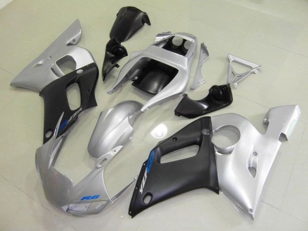 Negro Plata Inyección Kits Carenado Moto Yamaha R6 1998-2002 Negro Plata Inyección Kits Carenado Moto Yamaha R6 1998-2002