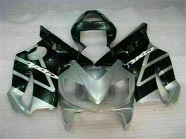 Negro Plata Kit Completo Carenado Moto Honda CBR 600 F4i 2001-2003