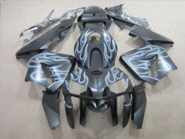 Negro Plata Llama Carenado Moto Honda CBR 600 RR 2005-2006
