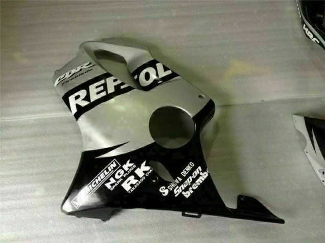 Negro Plata Repsol Carenado Moto Honda CBR 600 F4i 2001-2003 Negro Plata Repsol Carenado Moto Honda CBR 600 F4i 2001-2003