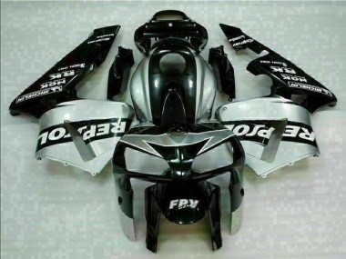 Negro Plata Repsol Carenado Moto Honda CBR 600 RR 2005-2006