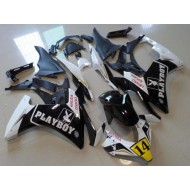 Negro Playboy 14 Carenado Moto Honda CBR 500 RR 2013-2015