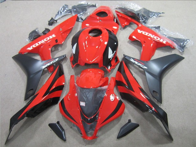 Negro Rojo ABS Moto Plástico Honda CBR 600 RR 2007-2008 Negro Rojo ABS Moto Plástico Honda CBR 600 RR 2007-2008