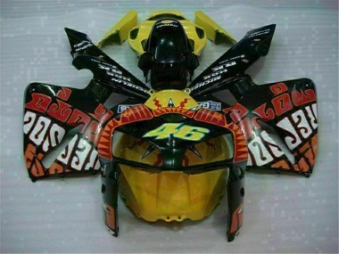 Negro Rojo Amarillo 46 Carenado Moto Honda CBR 600 RR 2005-2006
