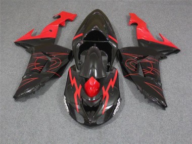Negro Rojo Carenado Moto Kawasaki ZX10R 2006-2007