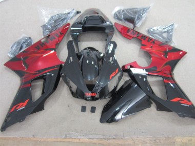 Negro Rojo Carenado Moto Yamaha R1 2000-2001