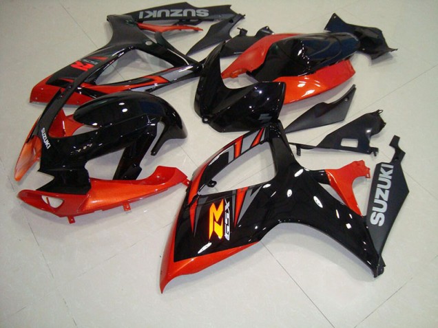 Negro Rojo Carrocería Motocicletas Suzuki GSXR 750 K6 2006-2007 Negro Rojo Carrocería Motocicletas Suzuki GSXR 750 K6 2006-2007