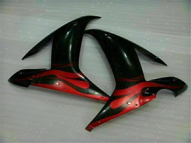 Negro Rojo Kit Carenado Moto Yamaha R1 2002-2003 Negro Rojo Kit Carenado Moto Yamaha R1 2002-2003
